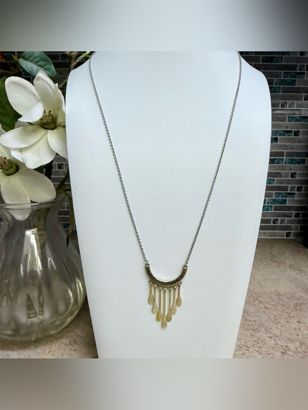 Retired Brighton Marrakesh fringe necklace